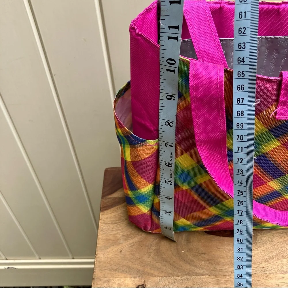 Rainbow plaid lunch tote - Picture 13 of 13